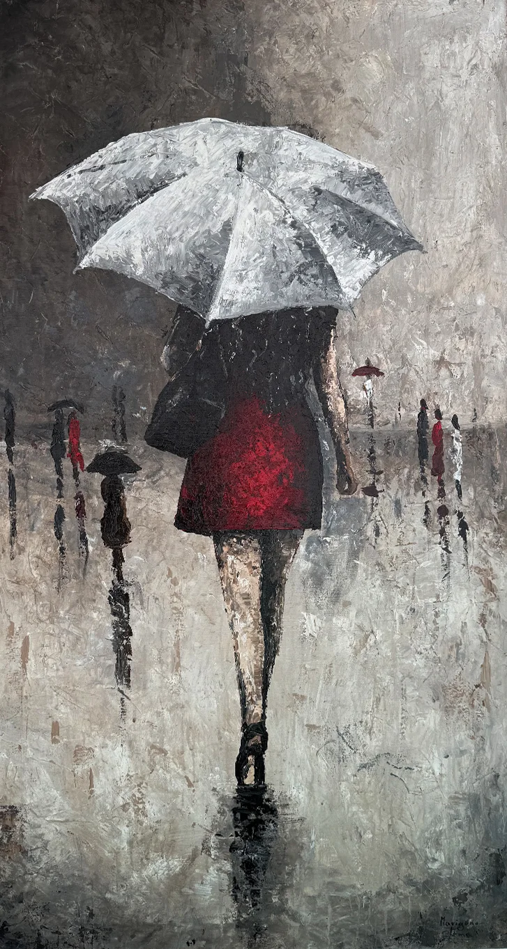 Silver Umbrella by Marigona Toma